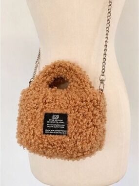 BDG Urban Outfitters Teddy Faux Shearling Mini Bag